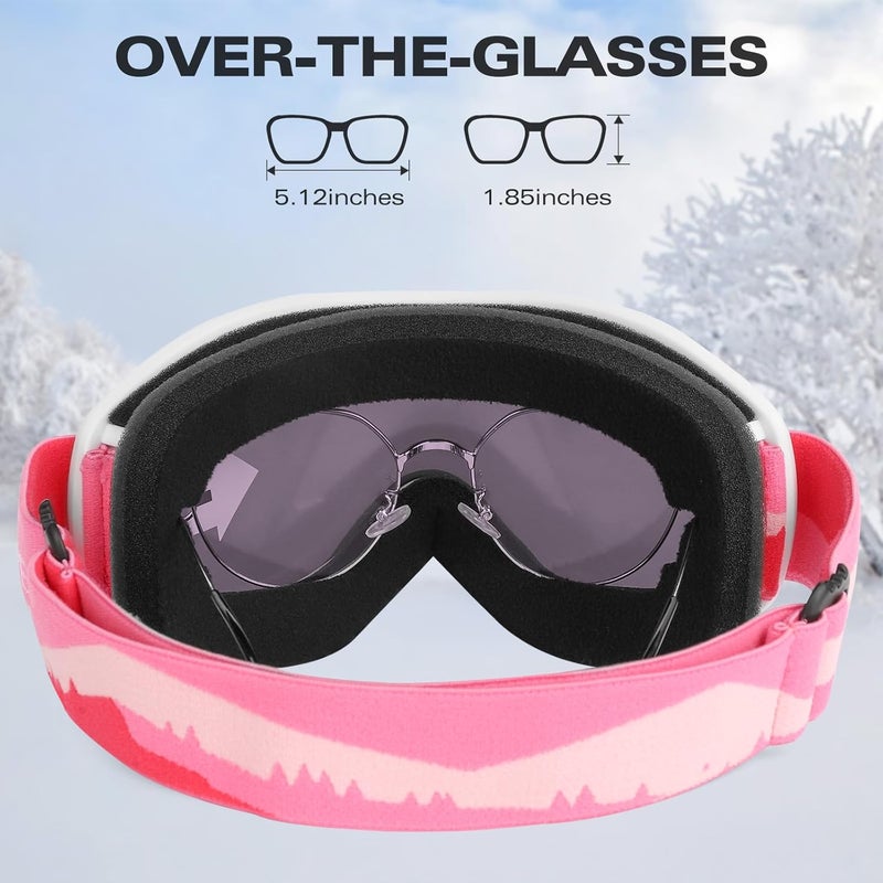 Supertrip Ski Goggles Men Women Anti-Fog Snow Goggles UV Protection Snowboard Goggles for Adult Youth - Image 4